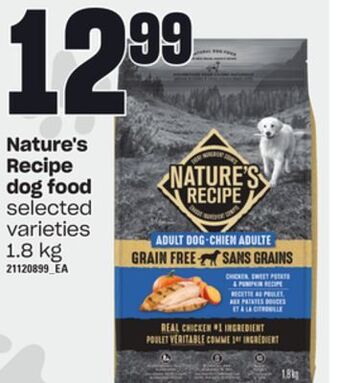 Zehrs Markets Nature's recipe dog food, 1.8 kg offer