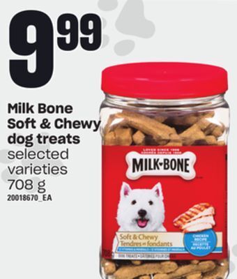 Zehrs Markets Milk bone soft & chewy dog treats, 708 g offer