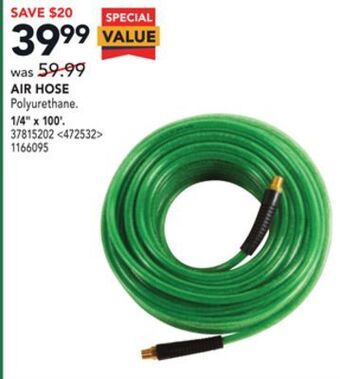 RONA Metabo hpt air hose 1/4" x 100' offer