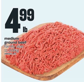 Valu-mart Medium ground beef offer
