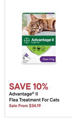 Petvalu Advantage® ii flea treatment for cats offer