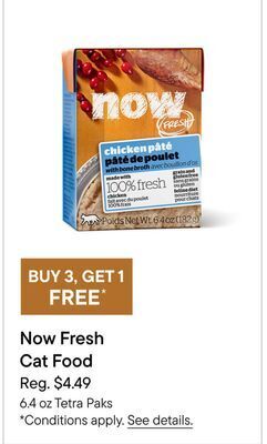 Petvalu Now fresh cat food offer