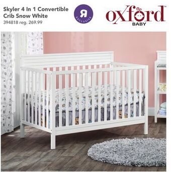 Babies 'R' Us Oxford baby skyler 4 in 1 convertible crib snow white offer