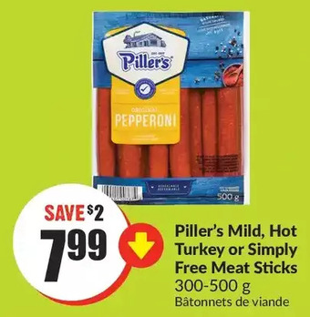 FreshCo Piller's mild, hot turkey or simply free meat sticks offer
