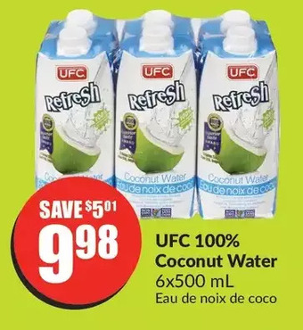 FreshCo Ufc 100% coconut water offer