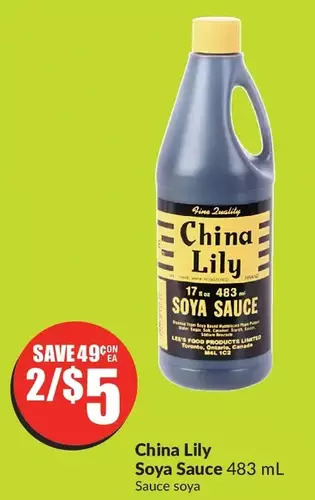 FreshCo China lily soya sauce offer