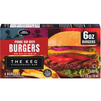Sobeys The keg prime rib beef burgers or frozen back ribs offer