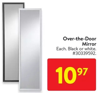 Walmart Over-the-door mirror offer