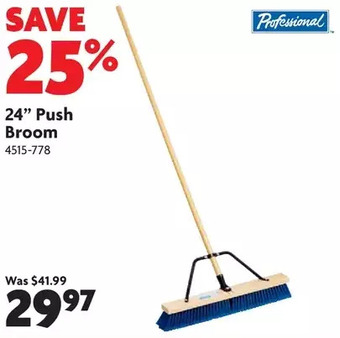 Home Hardware 24" push broom offer