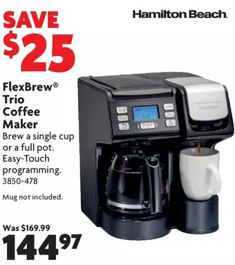 Home Hardware Flexbrew trio coffee maker offer