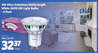 Home Hardware 4w ultra definition par16 bright white gu10 led light bulbs- 6 pack offer