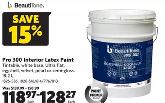Home Hardware Pro 300 interior latex paint offer