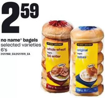 Loblaws No name bagels offer