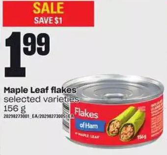 Loblaws Maple leaf flakes offer