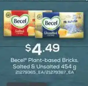 Loblaws Becel piant-based bricks, salted & unsalted offer
