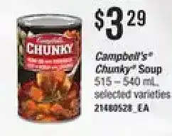 Loblaws Campbell's chunk soup offer
