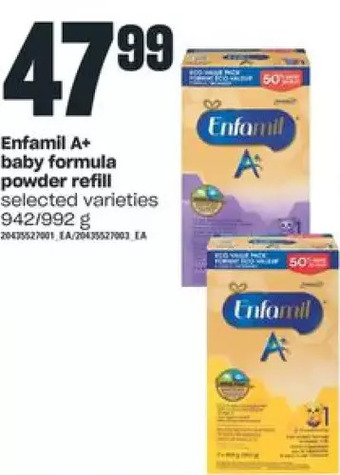 Independent Grocer Enfamil a+ baby formula powder refill offer