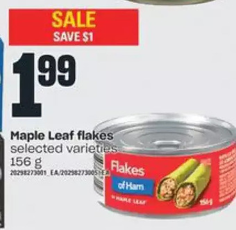 Independent Grocer Maple leaf flakes offer