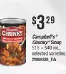 Independent Grocer Campbell's chunky soup offer