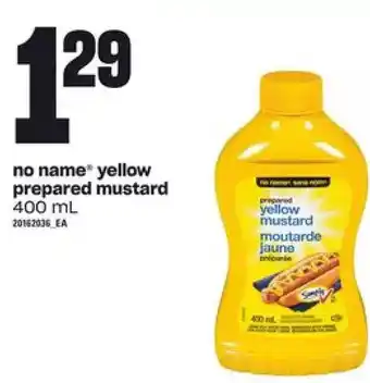 Zehrs Markets No name yellow prepared mustard offer