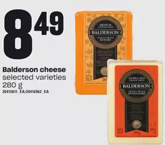 Zehrs Markets Balderson cheese offer