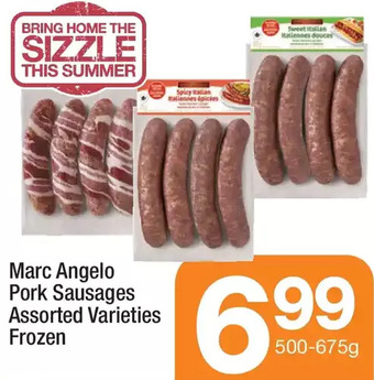 Highland Farms Marc angelo pork sausages offer