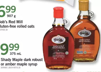 Fortinos Shady maple dark robust or amber maple syrup offer