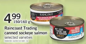 Fortinos Raincoast trading canned sockeye salmon offer