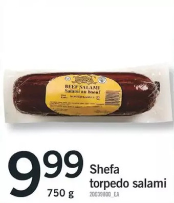 Fortinos Shefa torpedo salami offer