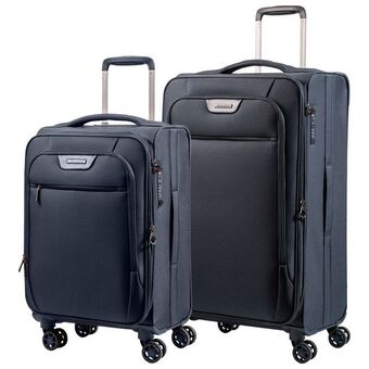 Best Buy Champs softech collection 2-piece soft side expandable luggage set - navy offer