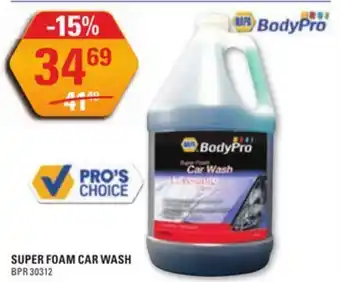NAPA Auto Parts Napa bodypro super foam car wash offer