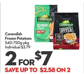 Longo's Cavendish frozen potatoes offer
