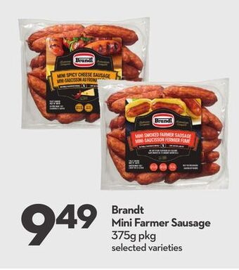 Longo's Brandt mini farmer sausage offer