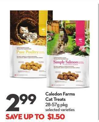 Longo's Caledon farms cat treats offer