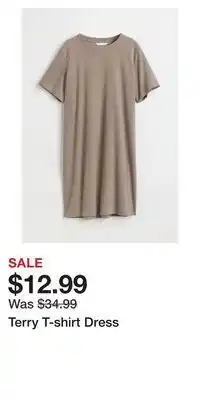 H&M Terry t-shirt dress offer