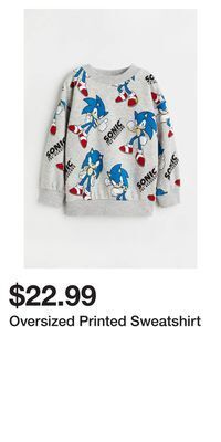 H&M Oversized printed sweatshirt offer