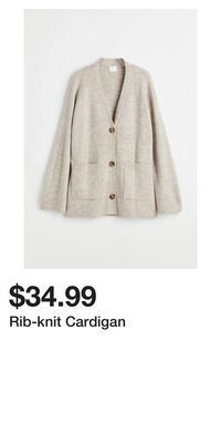 H&M Rib-knit cardigan offer