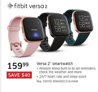 The Source Fitbit versa 2 smartwatch offer