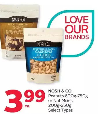 Rexall Nosh & co. peanuts or nut mixes offer