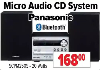 2001 Audio Video Panasonic micro audio cd system offer