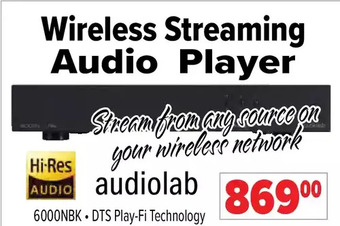 2001 Audio Video Audiolab wireless streaming audio player offer