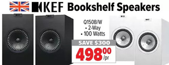 2001 Audio Video Kef bookshelf speakers offer