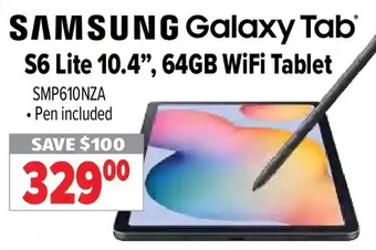2001 Audio Video Samsung galaxy tab s6 lite 10.4", 64gb wifi tablet offer