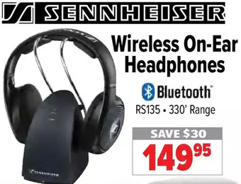 2001 Audio Video Sennheiser wireless on-ear headphones offer
