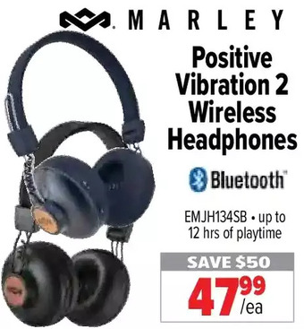 2001 Audio Video Marley positive vibration 2 wireless headphones offer