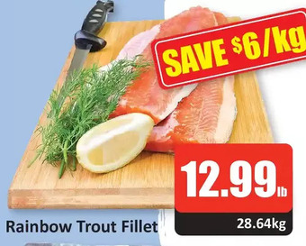 Starsky Rainbow trout fillet offer