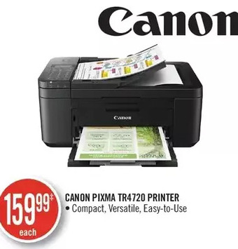 Shoppers Drug Mart Canon pixma tr4720 printer offer
