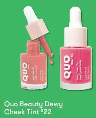Shoppers Drug Mart Quo beauty dewy cheek tint offer