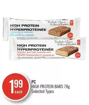 Shoppers Drug Mart Pc high protein bars offer