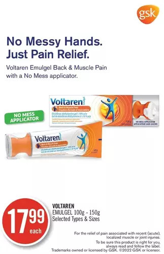 Shoppers Drug Mart Voltaren emulgel offer
